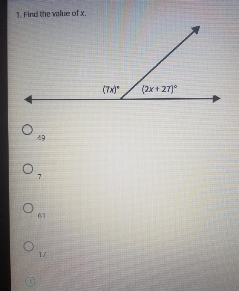 Find the value of x ​-example-1