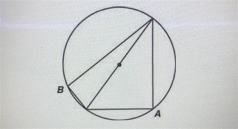 If the dot indicates the center of the circle, which equation must be true?m-example-1