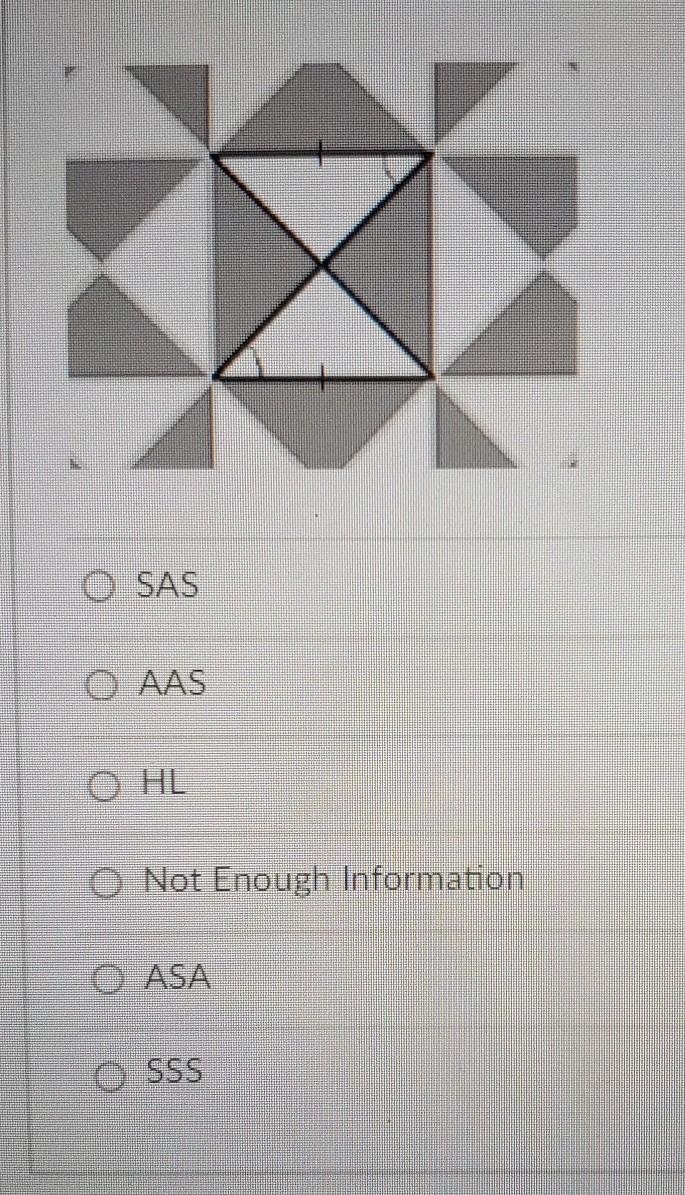 "in the diagram below, which triangle congruence theorem can you use to provide-example-1