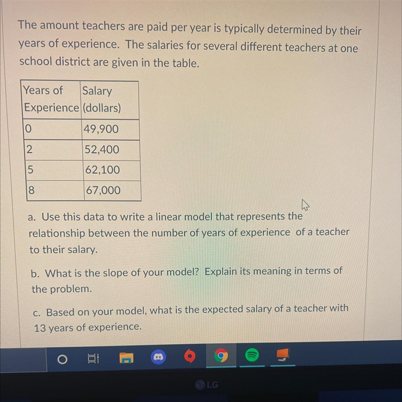 Home work thanks need help with this problem multi part question-example-1