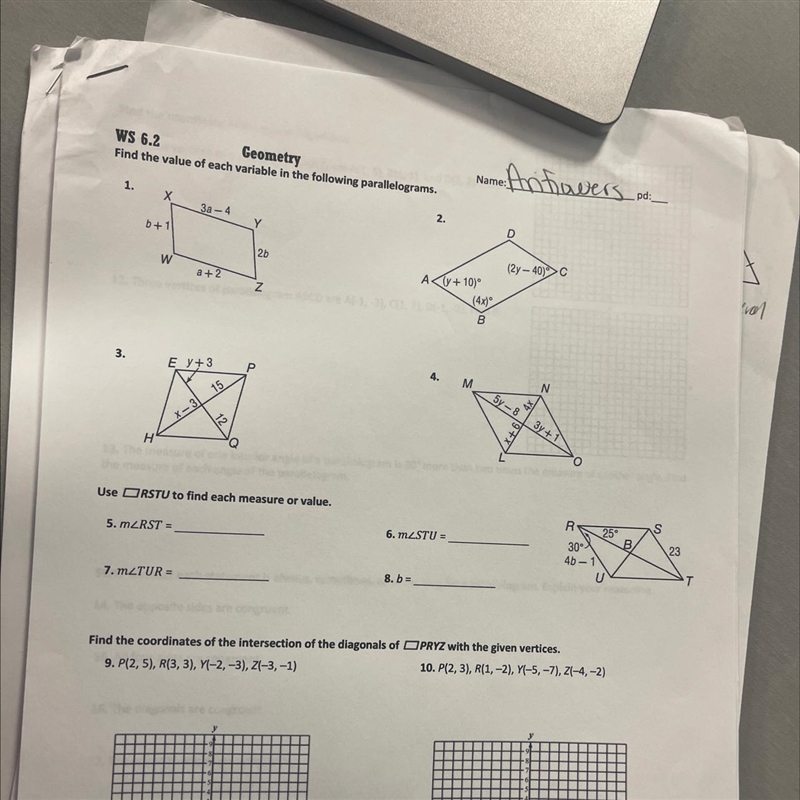 I need help with this whole sheet,im horrible at geometry.I haven’t learned anything-example-1