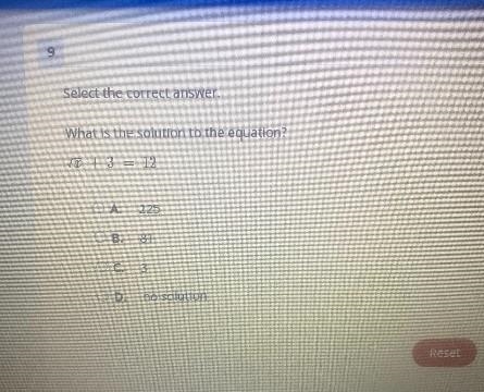 What is the solution to the equation?VI + 3 = 12-example-1