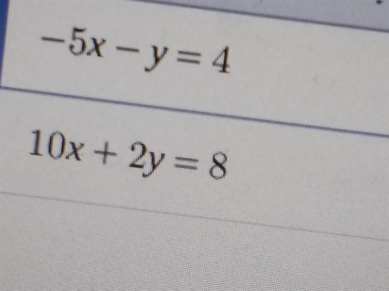 How many solutions does the following system have and what is the solution to the-example-1