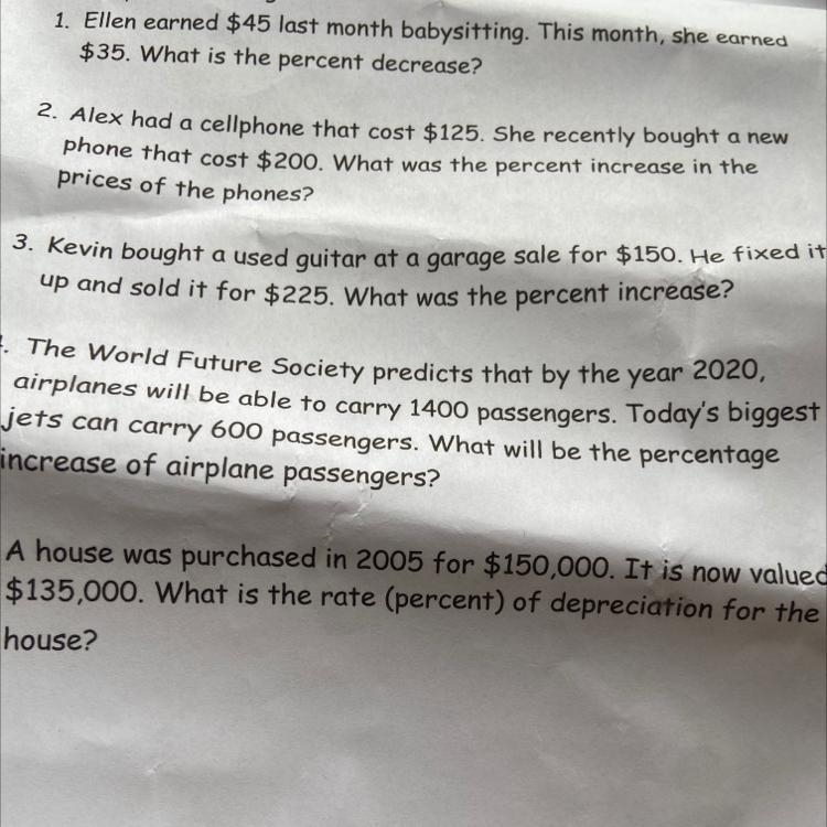 Kevin brought a used guitar at a garage sale for $150. He fixed up and sold it for-example-1