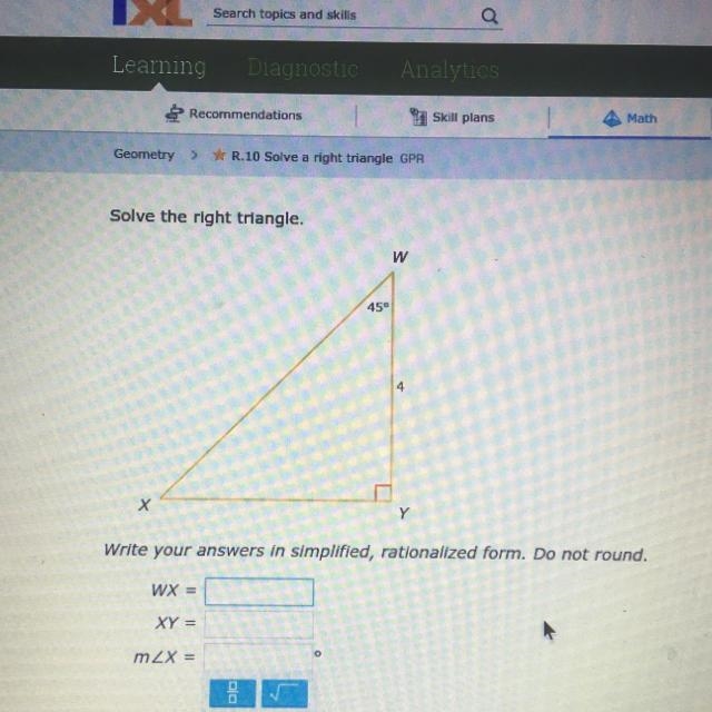 Write your answers in simplified, rationalized form. DO NOT ROUND-example-1