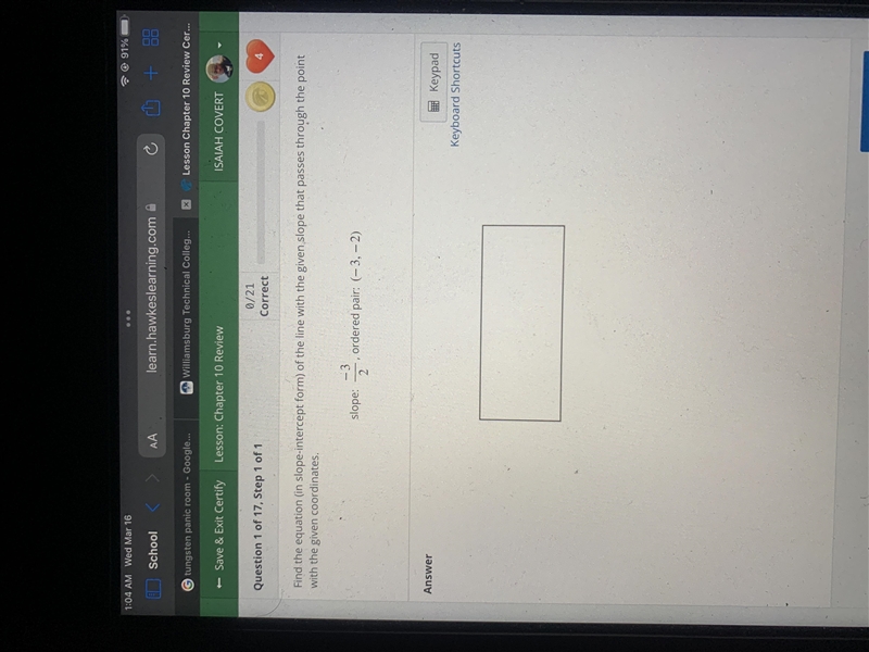 rectFind the equation in slope-intercept form) of the line with the given slope that-example-1