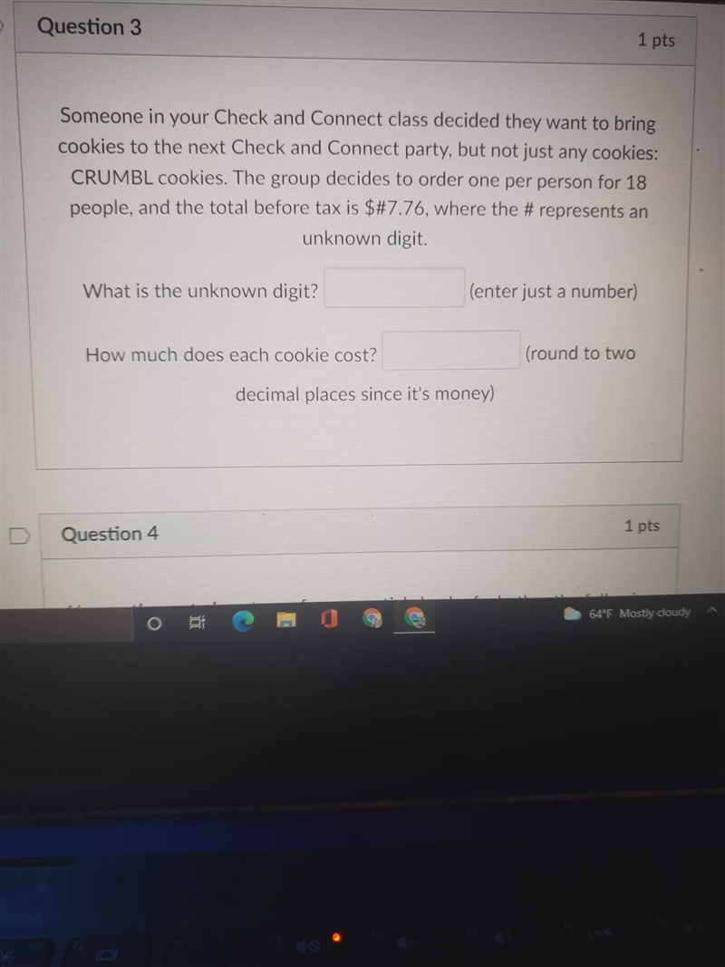 someone in your kick and connect has decided they want to bring cookies to next check-example-1