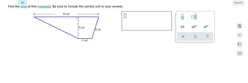 Find the area of this trapezoid. Be sure to include the correct unit in your answer-example-1