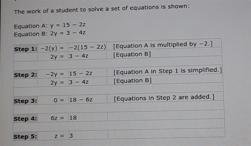 In which step did the student first make an error?Step 1Step 2Step 3Step 4-example-1