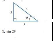 How can I use the figure to find the exact value of sin 2theta?-example-1