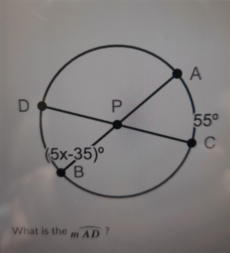 A D P 55° C (5x-35)° B What is the mAD?​-example-1