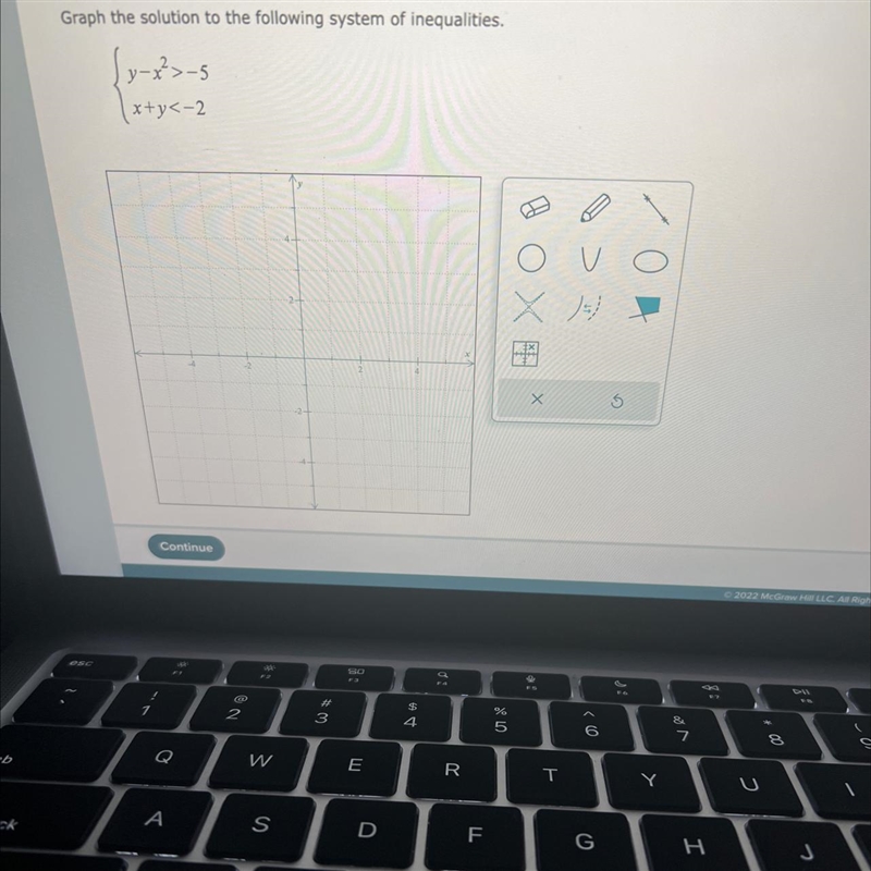 My graph keeps coming out incorrect. I don’t know what to do-example-1