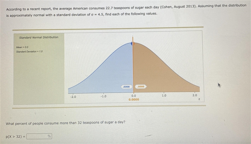 According to a recent report, the average American consumes 22.7 teaspoons of sugar-example-1