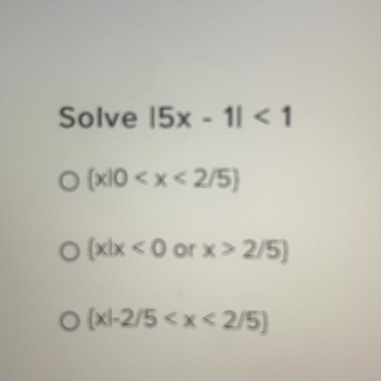 Solve 15x - 11 <1O {x10 2/5}O [xl-2/5-example-1