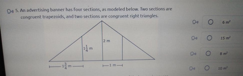 Which measure is the best estimate of the area of the banner in square meters?-example-1