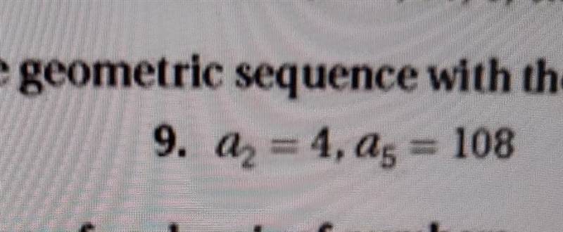 find the 6th term of the geometric sequence with the given term.please I really need-example-1