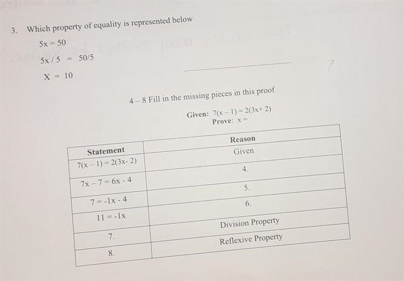 ⚠️⚠️️Dont know what to do in this geometry question. Its Alegebraic properties and-example-1