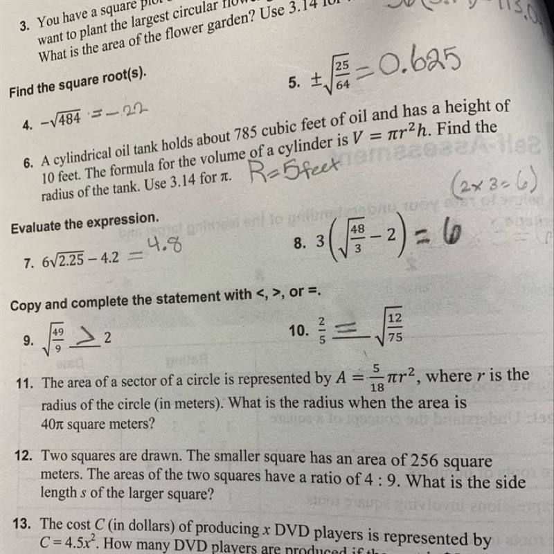 Please answer question 11, 12, And 13 there different word problems.-example-1