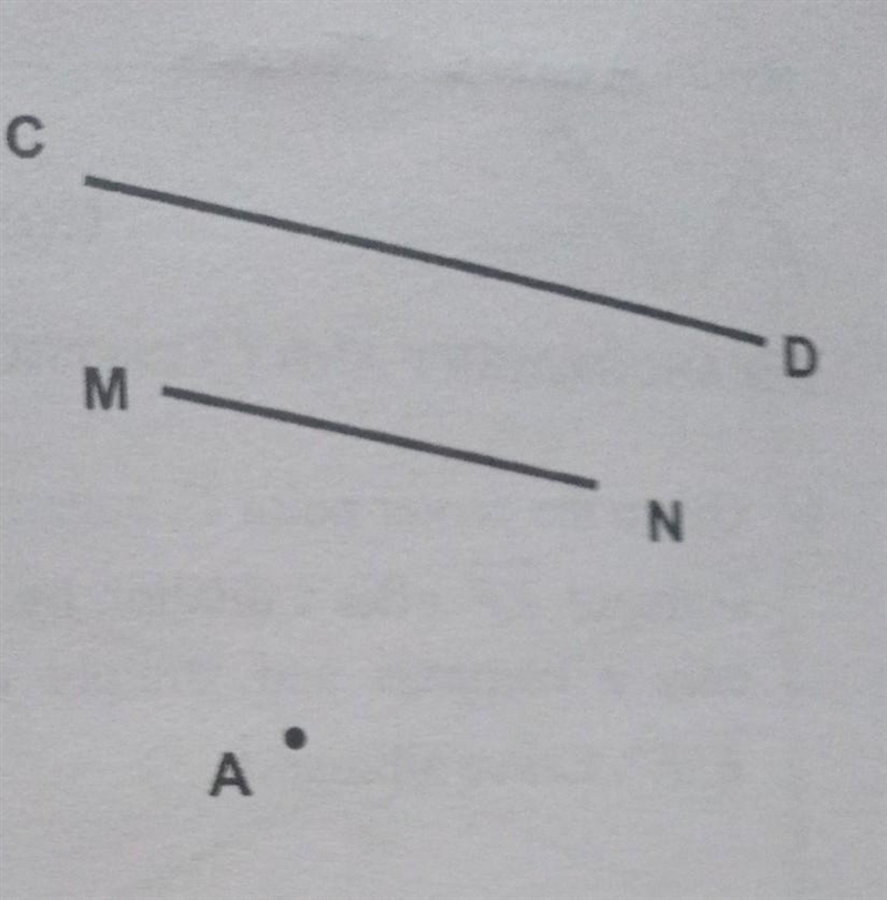 Line segment MN is the image of CD after a dilation by a factor k with a center at-example-1