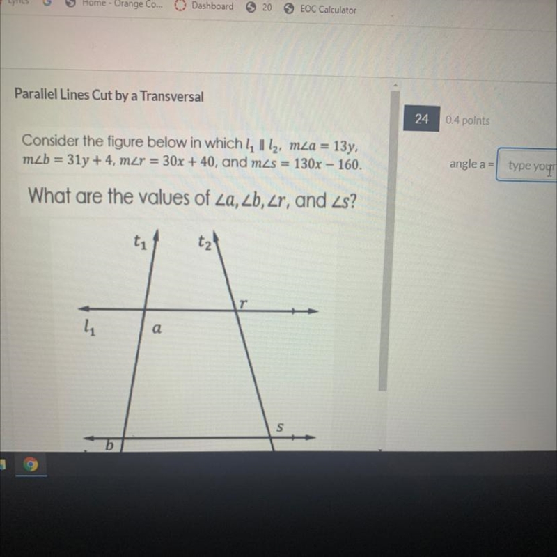 What are the values of a b r and s-example-1