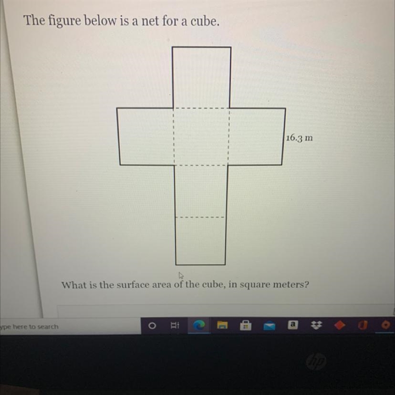 The figure below is a net for a cube. 16.3-example-1