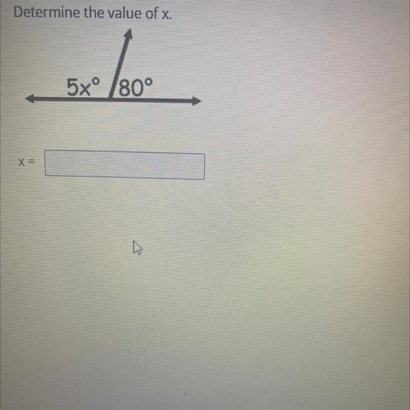 Determine the value of x-example-1