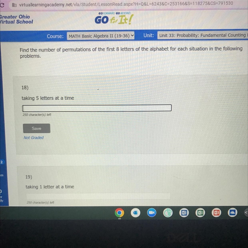 Taking 5 letters at a time, taking 1 letter at a time, and taking all 8 letters at-example-1