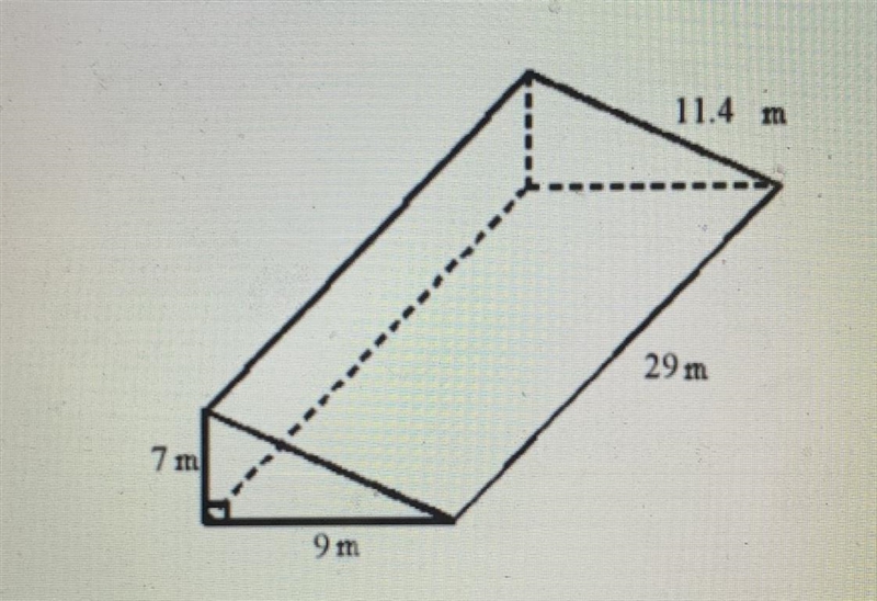 Find the surface area of the triangular prism. Write your answer as an exact decimal-example-1