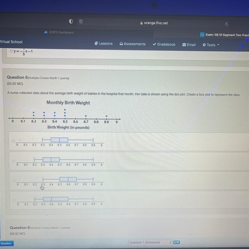 Question 5 Multiple Choice Worth 1 points)(05.02 MC)A nurse collected data about the-example-1