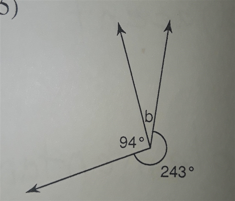 Find the measure of angle b.​-example-1