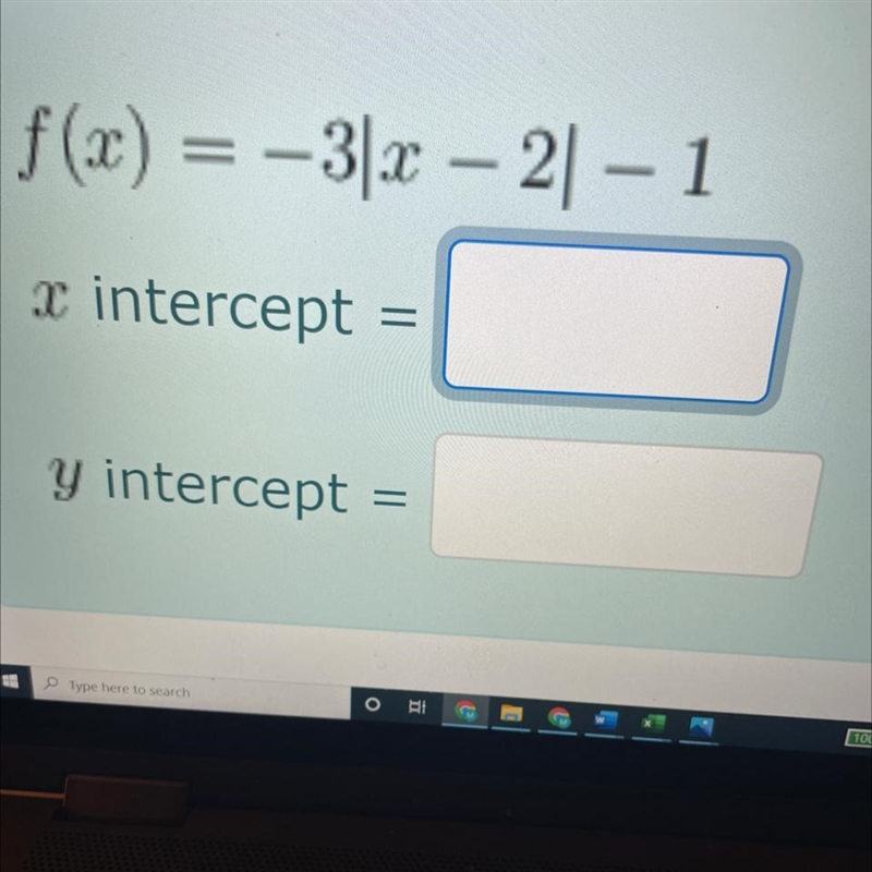 Identify the x and Y intercepts of the graph of the function.-example-1