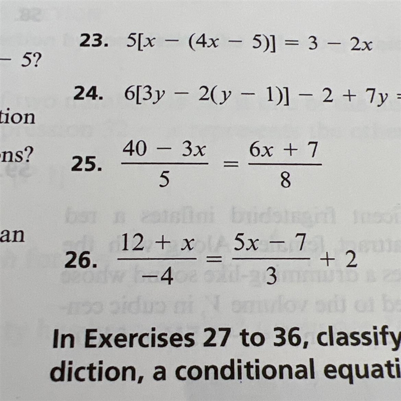 Solve for problem 26 and solve for x please help-example-1