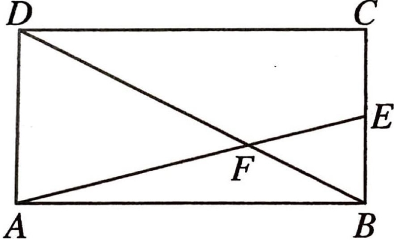 In the rectangle ABCD shown below, AB=4 and BC=2. Let E be the midpoint of the side-example-1