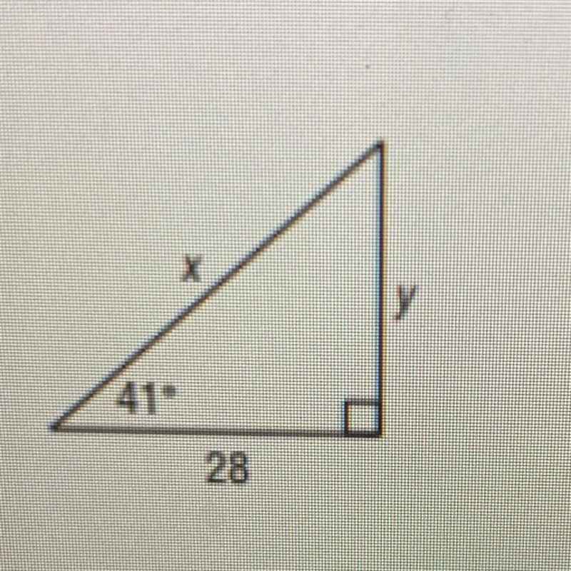 Use a trigonometric function to find each value of x. Round to the nearest tenth if-example-1