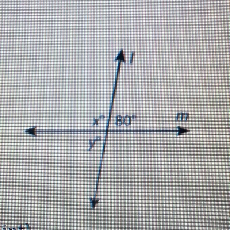 Use the figure to determine the value ofx and y.-example-1