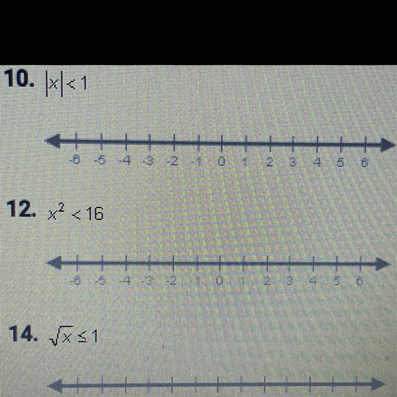 Question 12 only, I inserted a picture. Please show your work. graph the solution-example-1