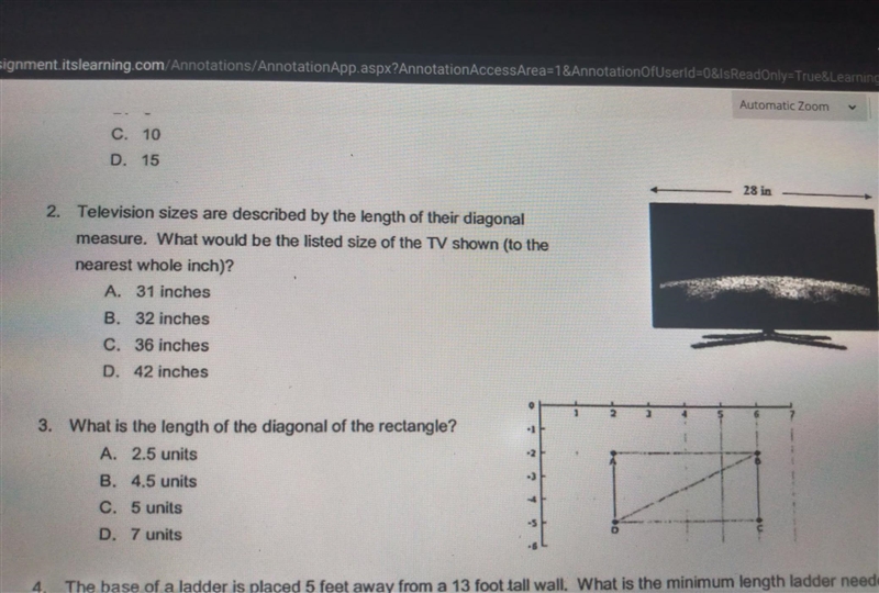 Television sizes are described by length of their diagonal measure. What would be-example-1