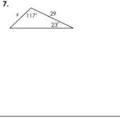 Use the Law of Sines to set up a proportion and solve for X pt2-example-1