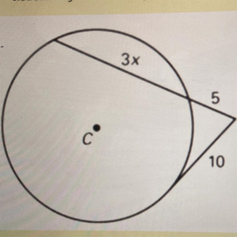 Referring to the figure, find the value of x in circle C.-example-1