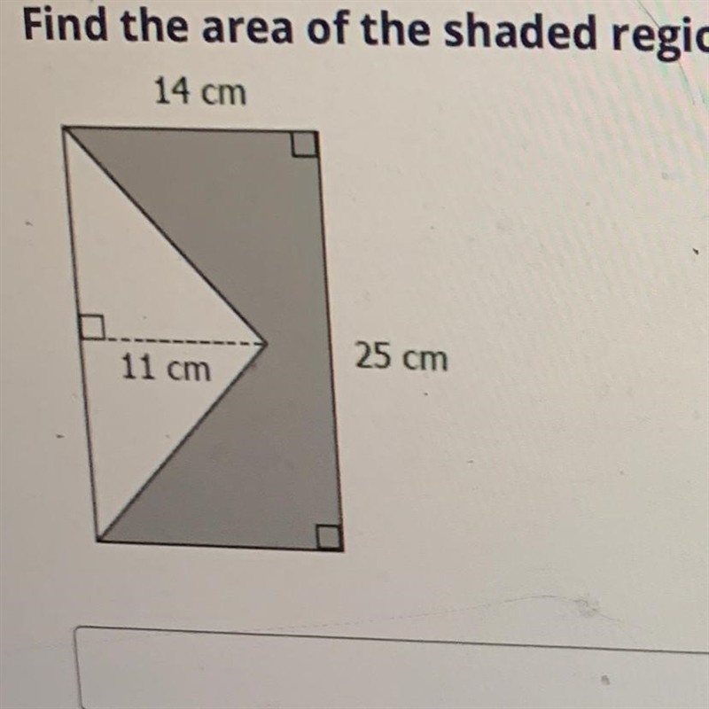 Find the area of the shaded region. DO NOT TYPE THE UNITS, JUST THE NUMERICAL ANSWER-example-1