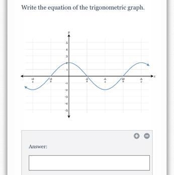 Write the equation of the trigonometric graphs.-example-1