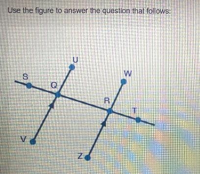 Use the figure to answer the question that follows: Segments UV and WZ are parallel-example-1