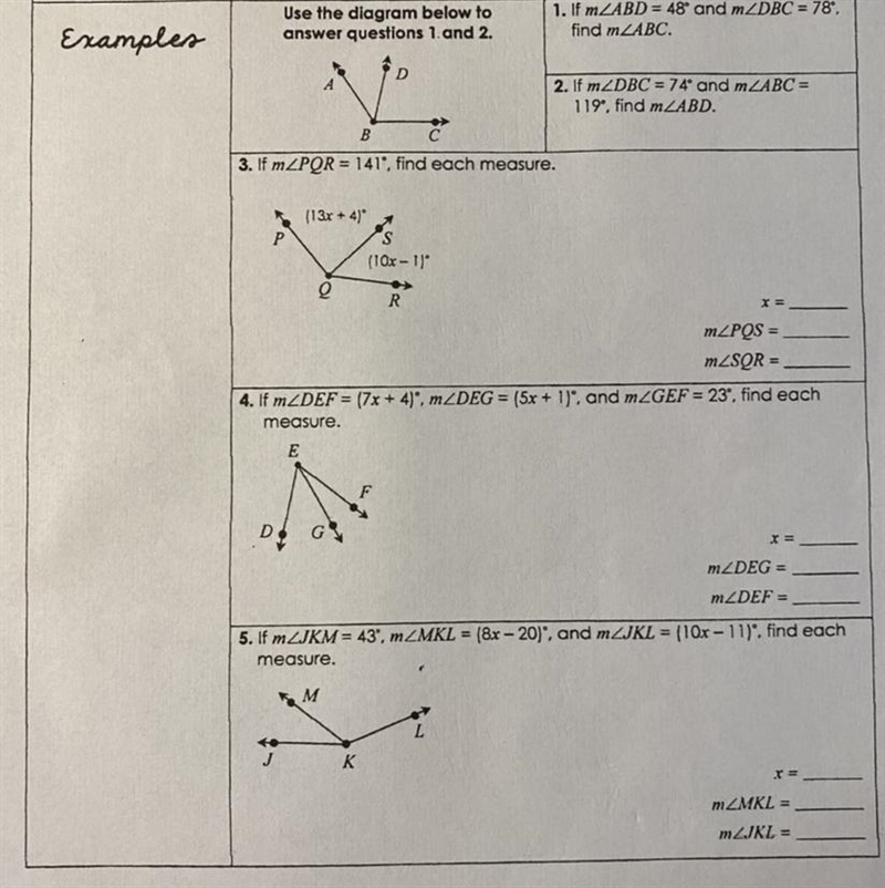 I need help with numbers 3, 4, and 5 please-example-1