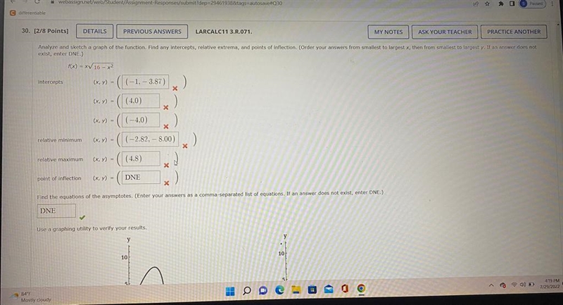 Calculus HW , will someone please teach me how to do this problem. I'm struggling-example-1