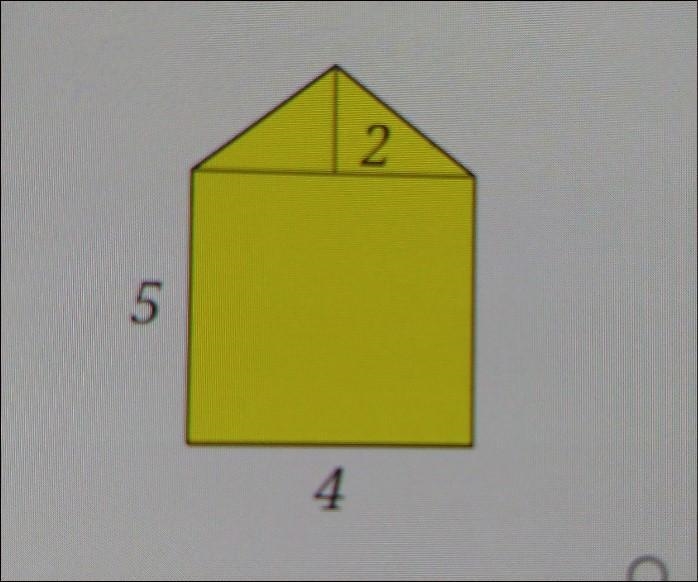 2 5 4 Q Find the area of the shaded region above.-example-1