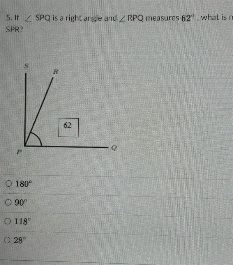 If < SPQ is a right angle and-example-1