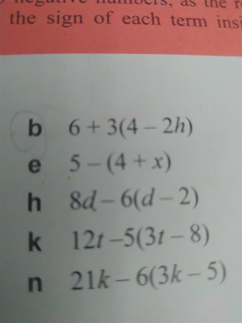 Please give full instructions on this question5 - (4 + x)-example-1