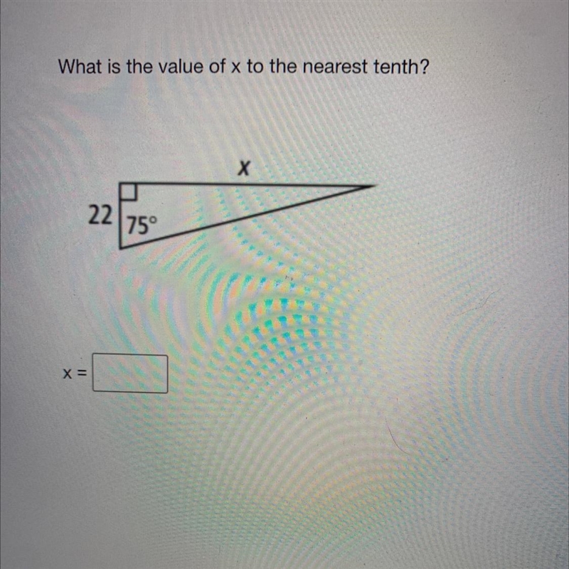 What is the value of x to the nearest tenth?X2275°X =-example-1