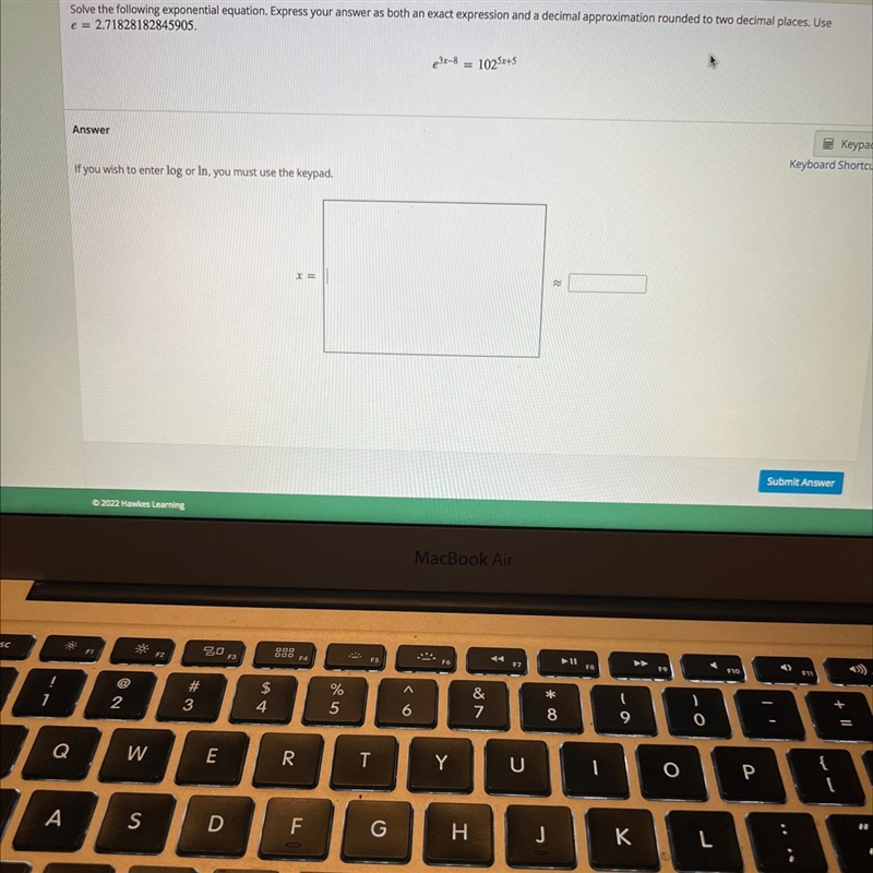 solve the following equation. express your answer as both an exact expression and-example-1