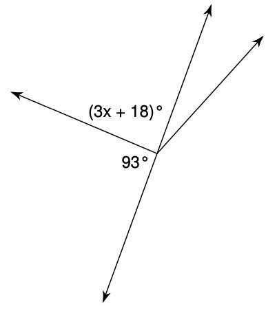 Which equation can be used to determine the value of x? (3x + 18) = 93 All of these-example-1